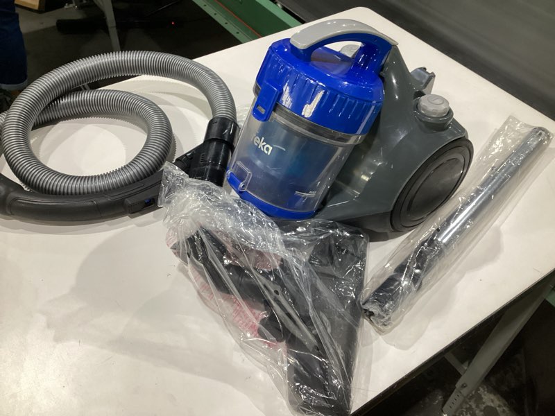 Condition photo showing Good Condition for Eureka WhirlWind Bagless Canister 2.5L Vacuum Cleaner, Lightweight Vac for Carpets and Hard Floors, NEN110A, Blue, NOT TESTED, USED