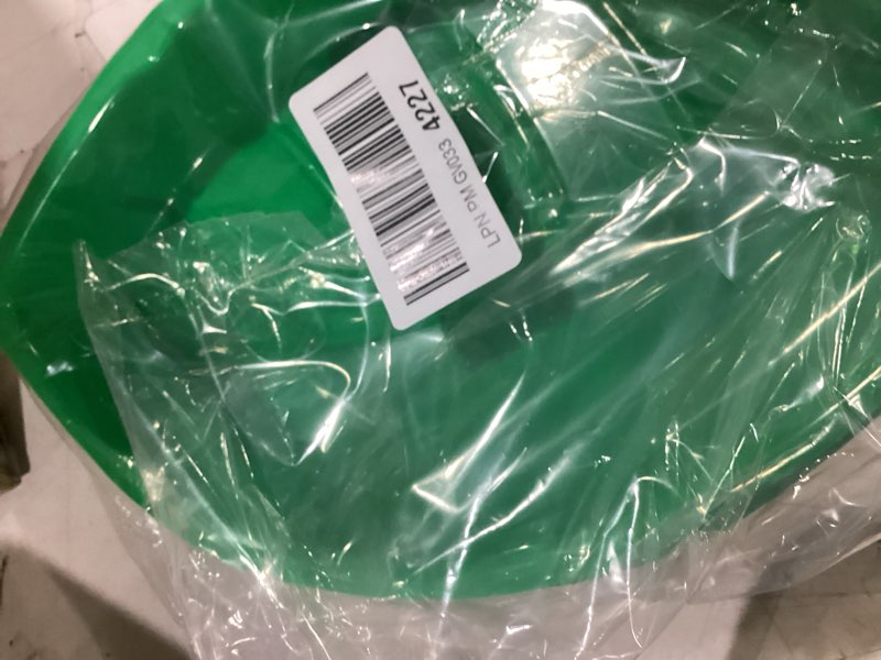 Condition photo showing As Is for super z outlet palm leaf hawaii style food reusable snack tray, cookies, chips, candy dip for jungle island themed party decorations platter (12 pack, 11.75" x 8.5" inches)