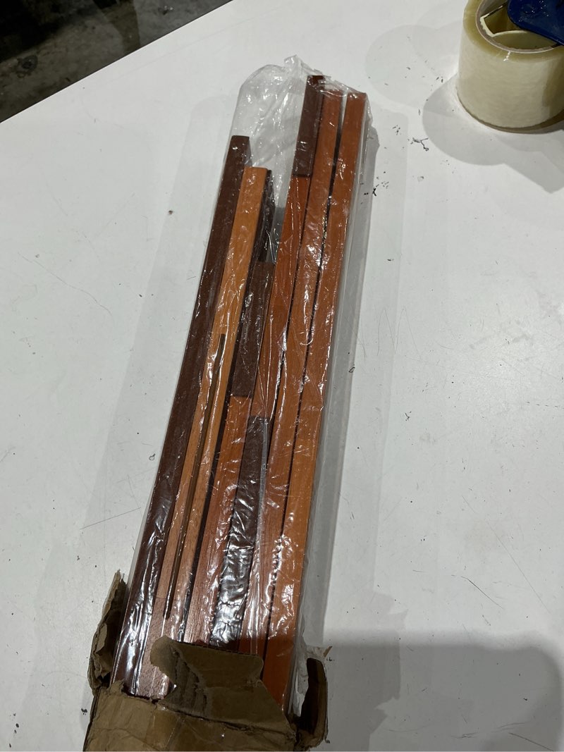 Condition photo showing Good Condition for multi guitar stand, mahogany guitar rack for 3 acoustic/5 electric/bass | for 3 acoustic/5 electric/bass, soft felt pad, neck holder, floor instrument holder, space saving, for home studio display 5 guitars stand mahogany