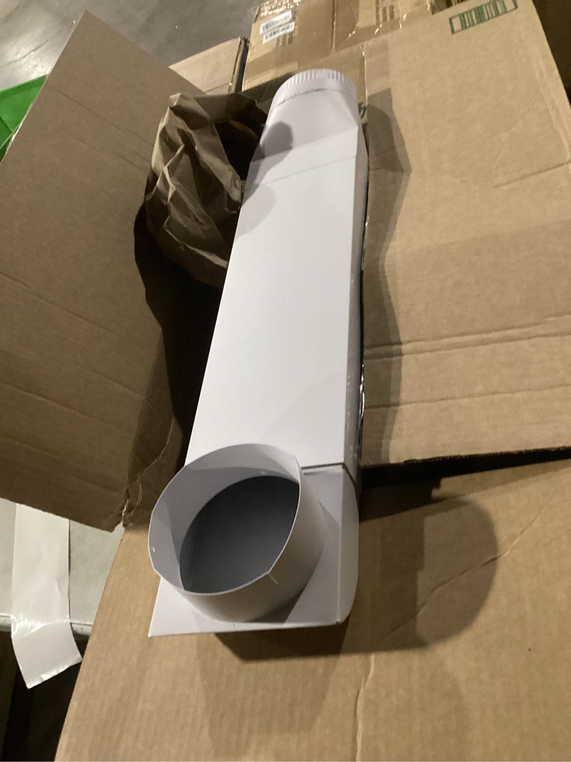 Condition photo showing Good Condition for periscope dryer vent connector kit, upgraded 304 stainless steel adjustable 9.5-14.5" telescoping dryer vent duct fit all 4 in outlet tight space slim flat exhaust duct pipe hose replacement vents adjustable 9.5-14.5 inch