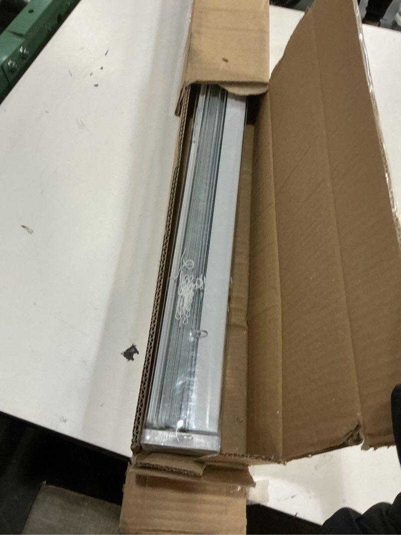 Condition photo showing Good Condition for Calyx Interiors Cordless White 1” Light Filtering Mini Blinds 30.5 W x 60 H Window Blinds for Home  Vinyl horizontal blinds for indoor windows