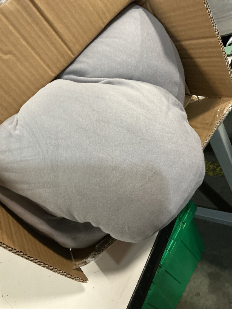 Condition photo showing As Is for kanjo replacement cover for acid reflux and pain relief c pillow - removable & machine washable cotton pillowcase reflux c reflux pillow for side sleepers - (cover only) - neutral grey c-pillow replacement cover