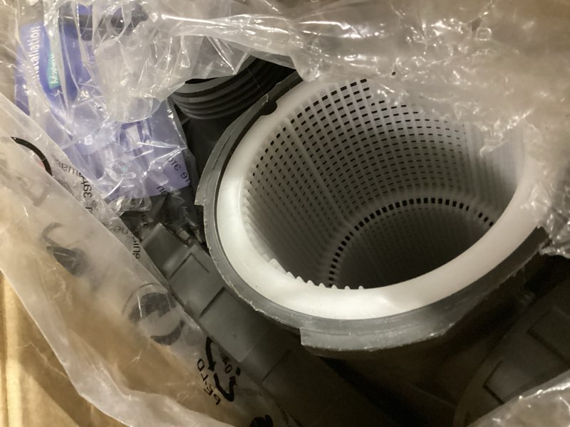 Condition photo showing As Is for aquastrong in/above ground pool pump high flow self primming swimming pool pump,midnight blue