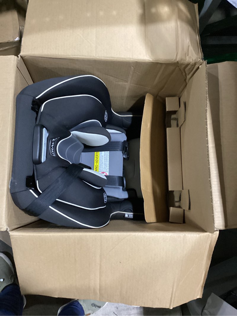 Condition photo showing As Is for graco extend2fit convertible car seat, rear and forward facing car seat with adjustable extension panel for extra legroom, great gift for baby shower or baby registry, gotham 2-in-1 gotham 2.0