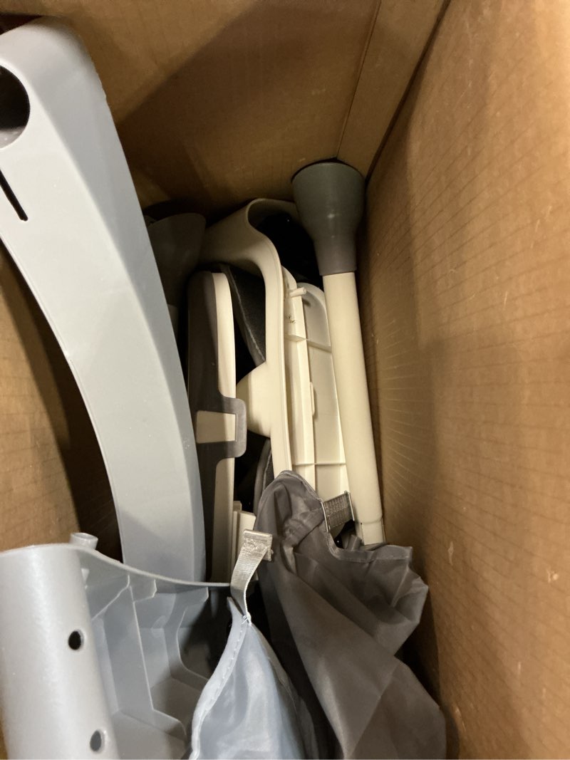 Condition photo showing As Is for Graco EveryStep 6 in 1 High Chair, Babies and Toddlers Portable Slim High Chair with 6 Growing Stages from Infant to Toddler Seating, Convenient for Dining Time, Featured Design in Misty