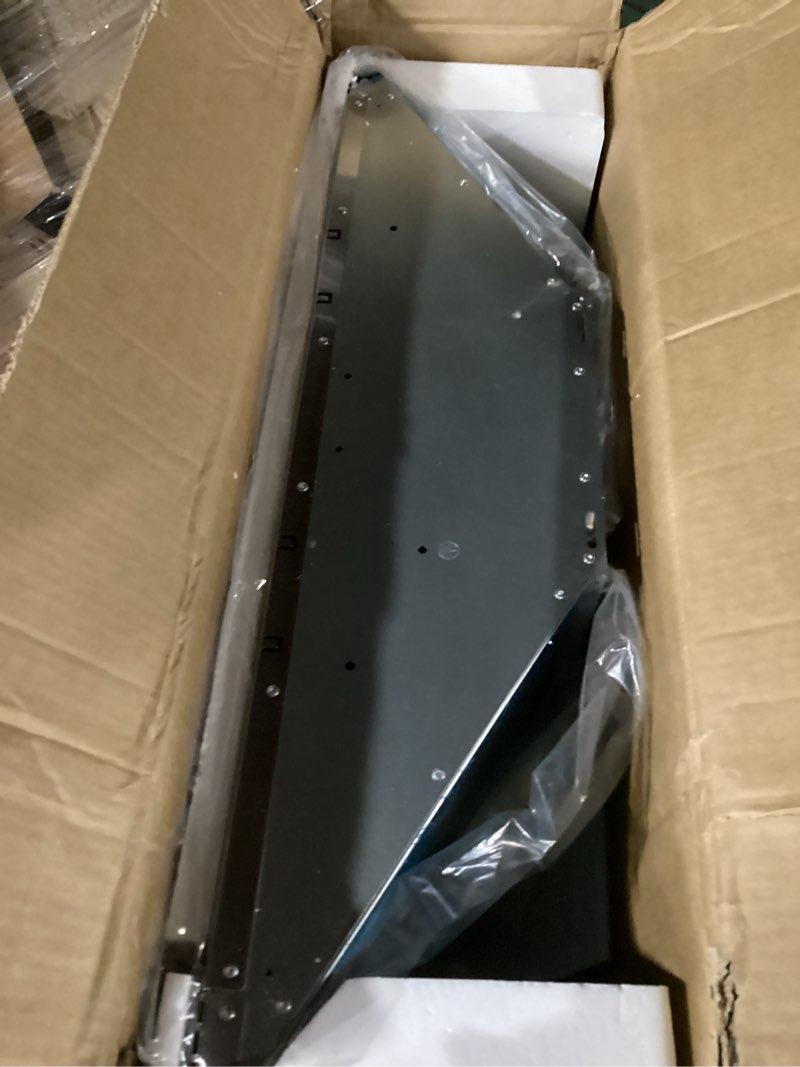 Condition photo showing New/Like New for soonye 450 cfm 30 inch range hood, stainless steel wall mount vent hood, convertible to ductless/ducted with led lights, 3 speed exhaust fan 30 inch 450cfm silver