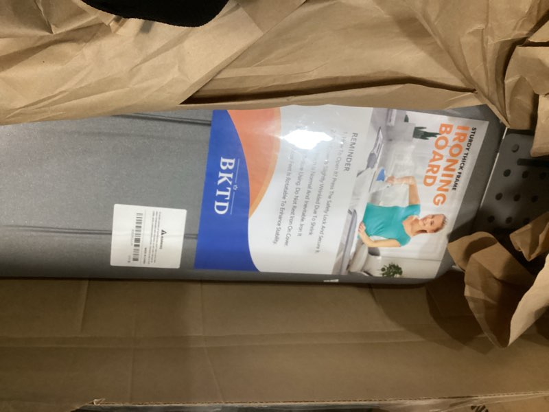 Condition photo showing New/Like New for Ironing Board, Heat Resistant Cover Iron Board with Steam Rest, Non-Slip Foldable Ironing Stand. Heavy Sturdy Metal Frame Legs Iron Stand(13 * 34 * 53 Inches) (Silver Gray)