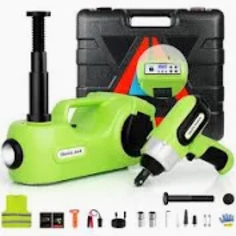 Simtamy Electric Car Jack Kit 5Ton 12V Car Jack Hydraulic