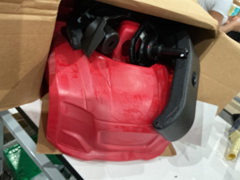 Condition photo showing As Is for step2 whisper ride cruiser kids push car, ride on toy, stroller substitute, includes seat belt & horn, made of durable plastic, max weight 50 lbs., for toddlers 18 months - 4 years old, red red push car