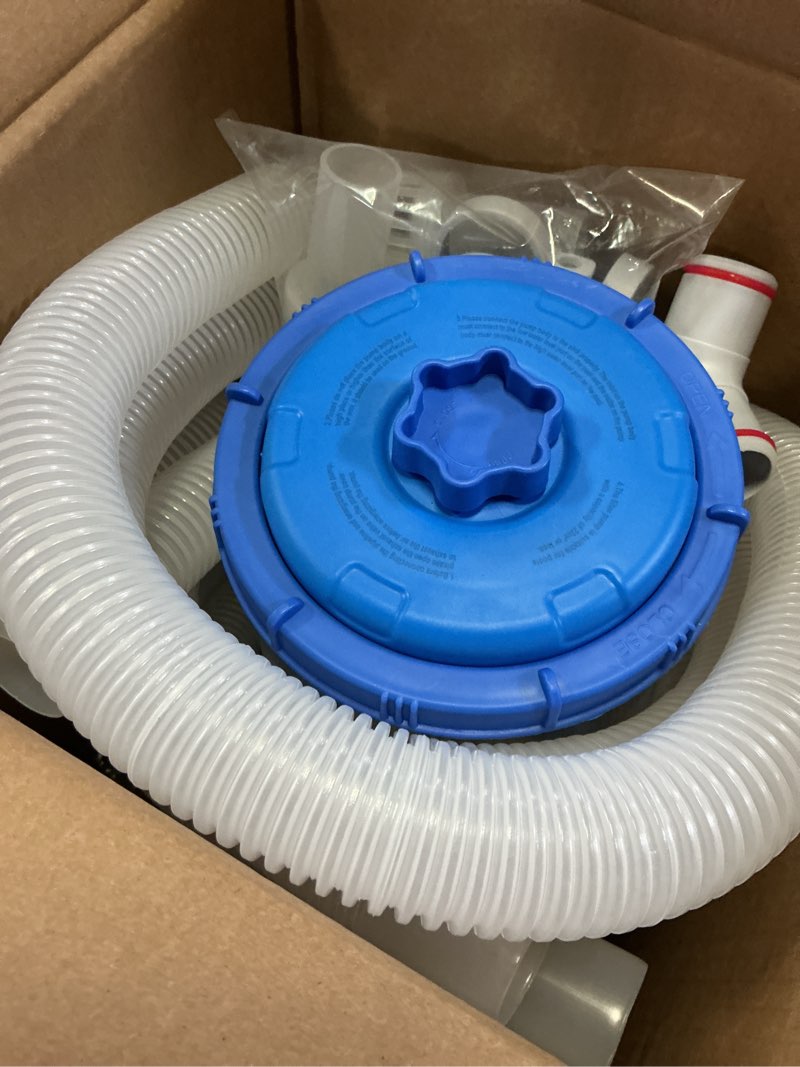 Condition photo showing Good Condition for kimfilter transparent 1000 gph above ground pool filter pump – easy cartridge status viewing | powerful pool cartridge filter pump system | enhanced circulation & filtration for crystal-clear water deep blue