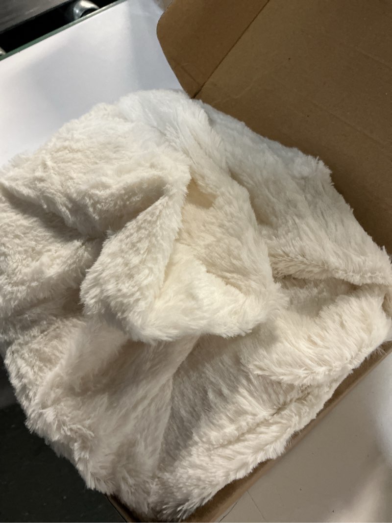 Condition photo showing Good Condition for faux fur comfy bean bag chair cover (no filler), fluffy stuffed animal storage bean bag covers large bean bag sofa for adults, premium furry fuzzy bean bag for living room bedroom, beige beige l for adults