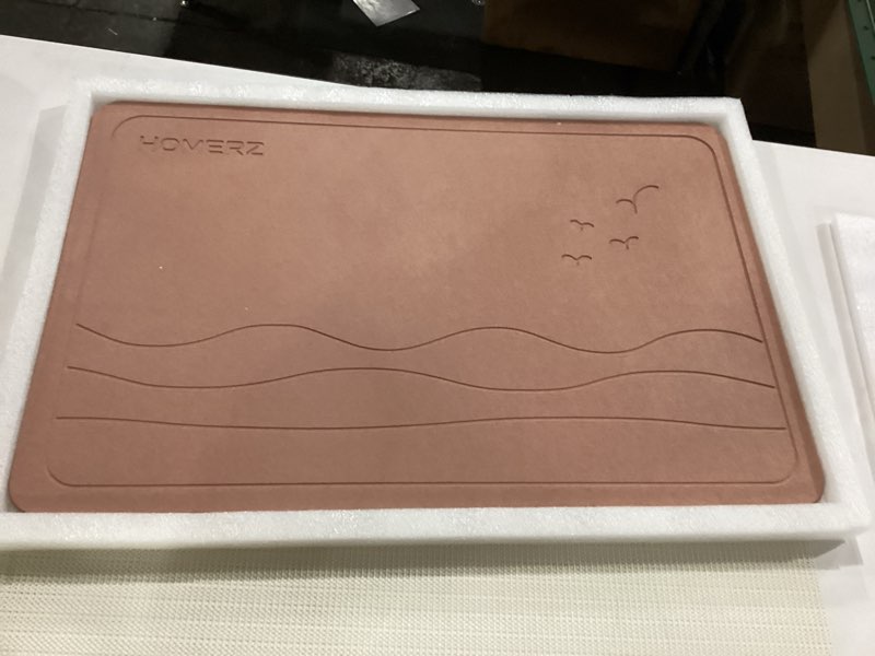 Condition photo showing New/Like New for Homerz Stone Bath Mat – Premium Diatomaceous Earth Bath Mat, Rock Absorbent Bath Mats for Bathroom, Modern Stone Drying Mat, Shower Mat Outside Shower, Tapetes para Baño 23.6"x15.3" Pink