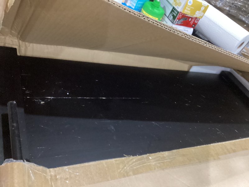 Condition photo showing As Is for Noodle Board Stove Cover, Ultra Thick Wood Stove Top Cover Board with Handles Crafted from Solid Pine Wood, Stove Top Covers for Electric Stove & Used As A Sink Cover for Counter Space Black