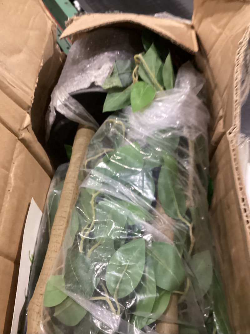 Condition photo showing Good Condition for Nafresh Tall UV Resistant Ficus Tree Artificial?7ft(84in) Realistic Texture Potted Faux Ficus Tree? 