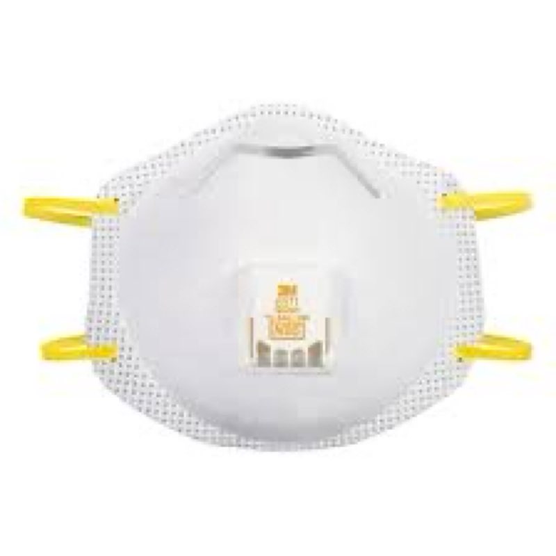 3M Cool Flow Valve Respirator 8511  N95  White  10 Masks