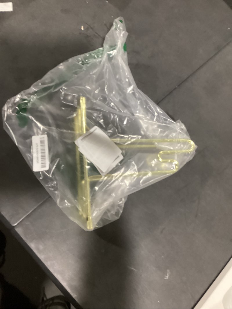 Condition photo showing Good Condition for yh poker raffle ticket dispenser - 1pc brass plated ticket holder for single-roll & double-roll tickets