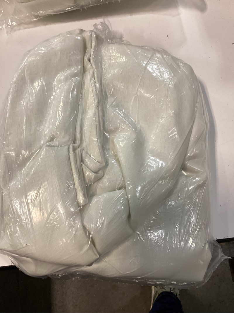 Condition photo showing New/Like New for european linen room darkening curtain - single panel, 48x96, ivory