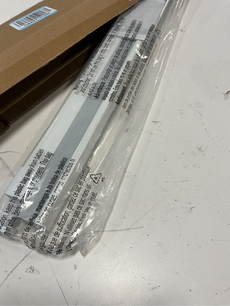 Condition photo showing Good Condition for lazblinds cordless cellular shades, no tools no drill blackout honeycomb shades pleated blinds for windows, 31'' w x 36'' h, silver white blackout-silver white 31'' w x 36'' h