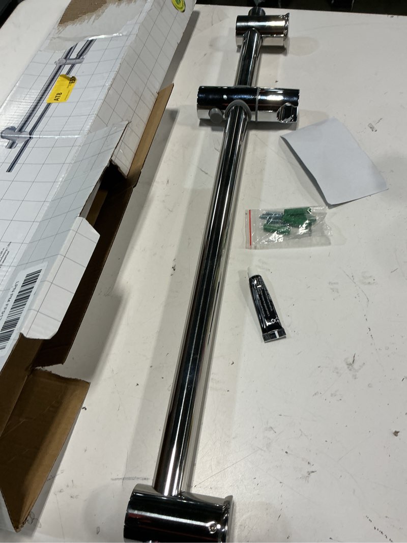 Condition photo showing Good Condition for shower slide bar wall mount adjustable handheld shower holder bathroom 24 inch shower bar sus304 stainless steel, polished chrome slide bar