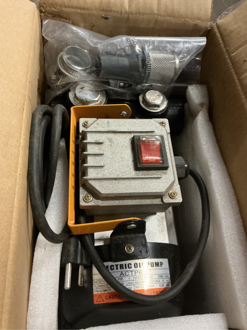 Condition photo showing Good Condition for 110v ac 16gpm electric self-priming diesel kerosene biodiesel oil fuel transfer pump
