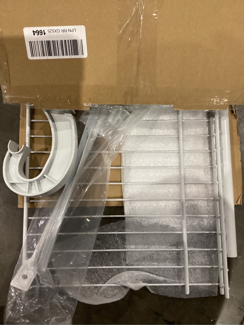 Condition photo showing As Is for closetmaid fixed mount corner in white wire closet ...