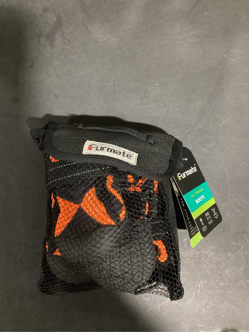 Condition photo showing item condition for Dog Shoes for Large Small Medium Dogs,Waterproof Dog Boots & Paw Protectors with Breathable Mesh for Summer Hot Pavement,Anti-Slip Dog Booties for Hiking Hardwood Floors Winter Snow (Orange-5) Orange #5: 2.4"x2.8"(W*L) for 40-55lbs