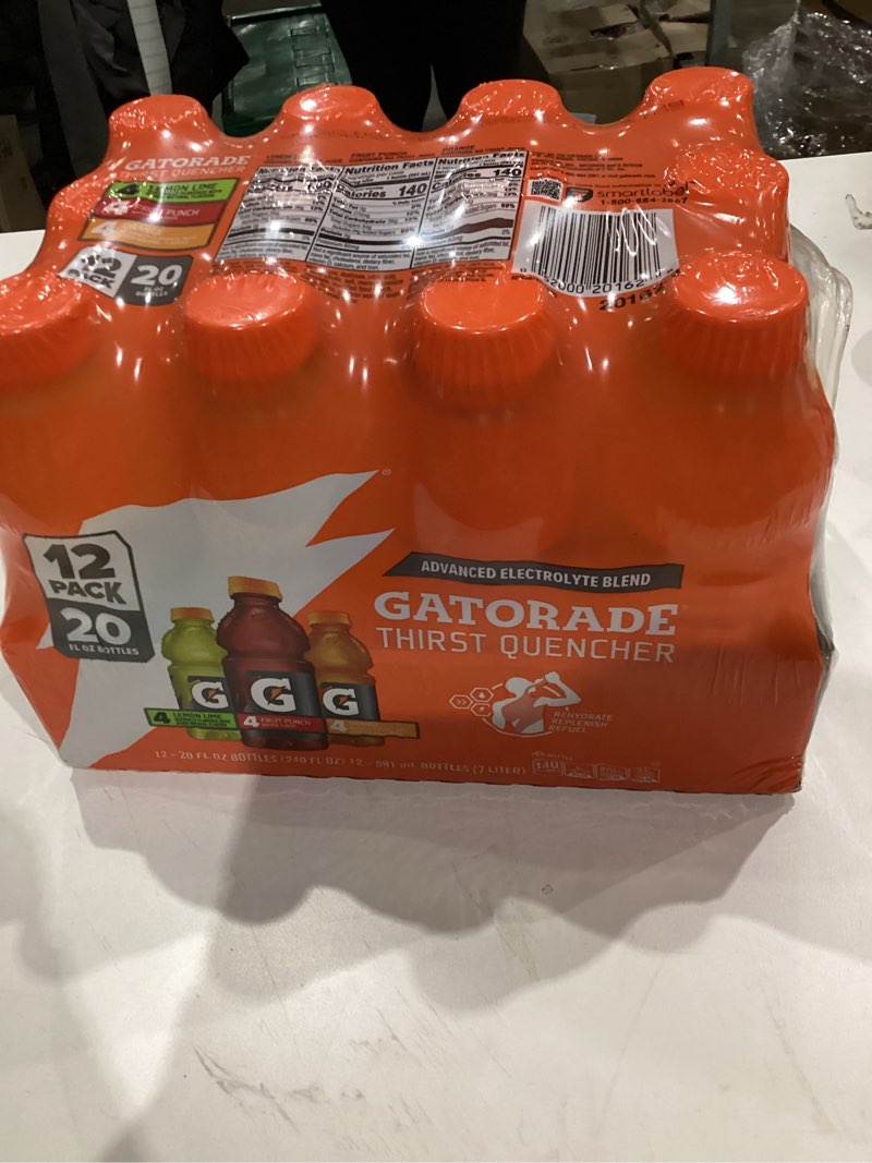 Condition photo showing New/Like New for Gatorade Thirst Quencher Sports Drink Variety Pack  20 oz  12 Pack Bottles