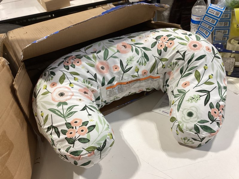 Condition photo showing Good Condition for nursing pillow and positioner, breastfeeding, bottle feeding, baby sitting support with removable ultra soft minky cover, tummy time support for baby boys and girls(floarl)