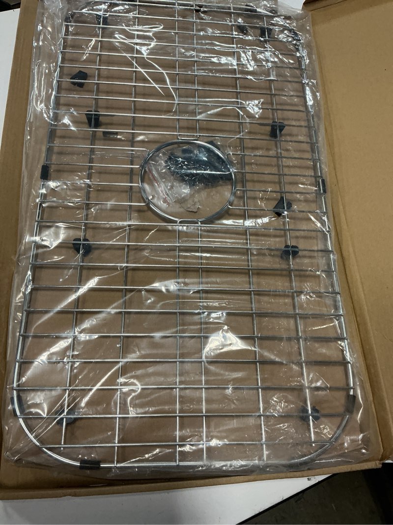 Condition photo showing New/Like New for serene valley kitchen sink bottom grid and sink protector ndg3019, 304 premium stainless steel, dim 26" x 14 1/8"