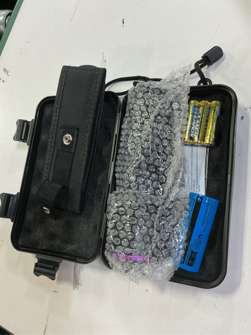 Condition photo showing Good Condition for 365nm UV Flashlight with Filter Lens - 30w Powerful Black Light Flashlight Rechargeable Ultraviolet Blacklight for Pet Urine Detection/Resin Curing/Rocks/Scorpion/Blood Tracking etc., with LCD Display