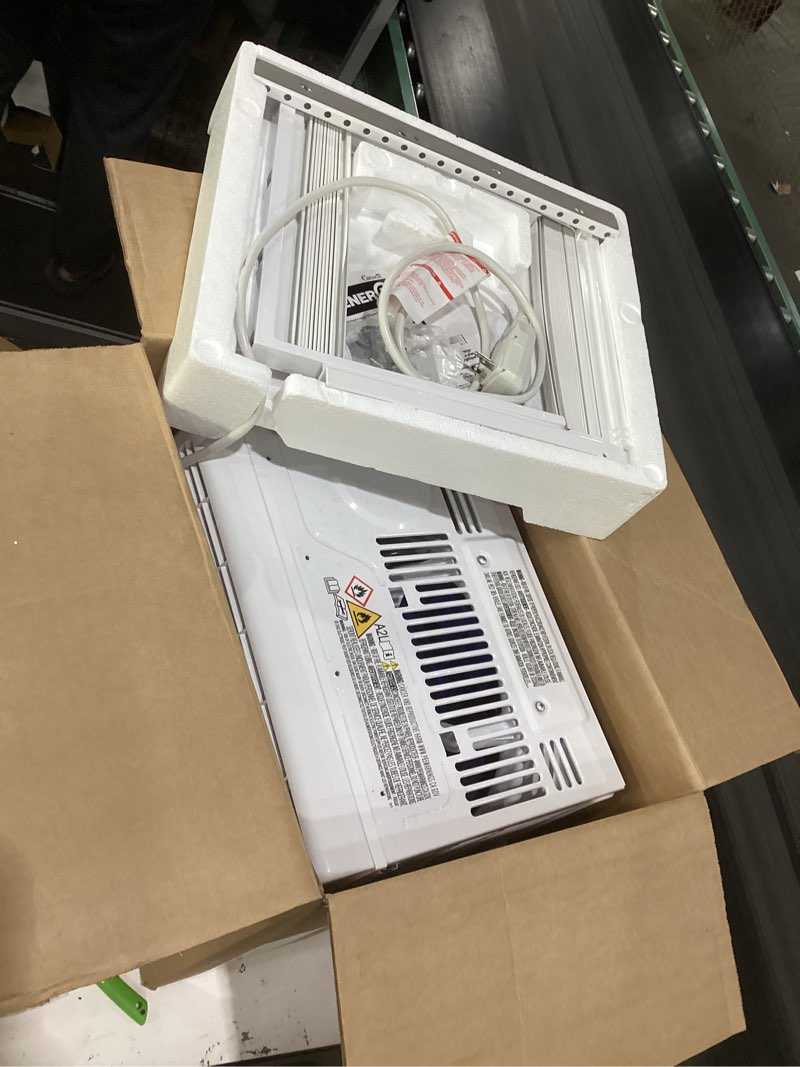 Condition photo showing Good Condition for amazon basics 5000-btu small window air conditioner, up to 150 sqf, window ac units with cool and fan functions, washable filter, adjustable window kit, intuitive mechanical controls, white white 5000 btu