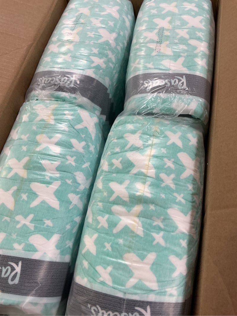 Condition photo showing Good Condition for rascals premium absorbent baby diapers size 4, 148 count