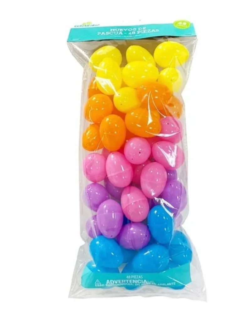 Easter Eggs Empty Shells Plastics  Colors 20 pack