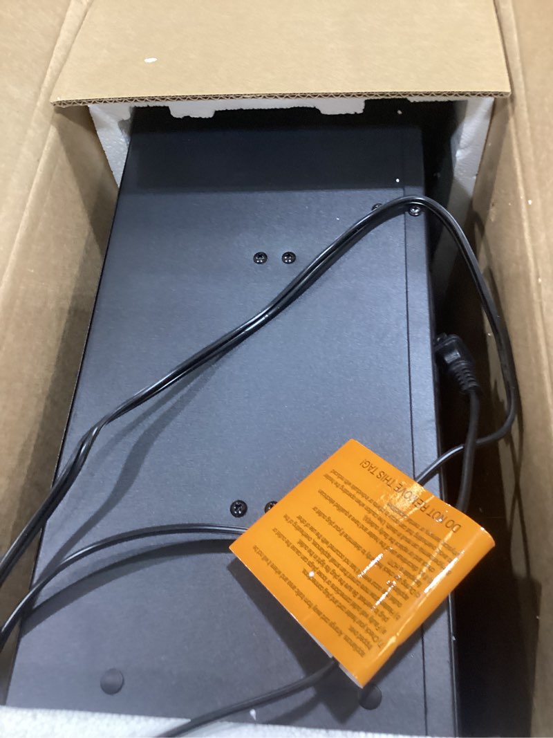 Condition photo showing As Is for Electric Fireplace Logs Inserts Heater with Infrared Remote Controller 5 Flame Brightness 24 H Timer Overheating Protection for Home and Office Decor Black