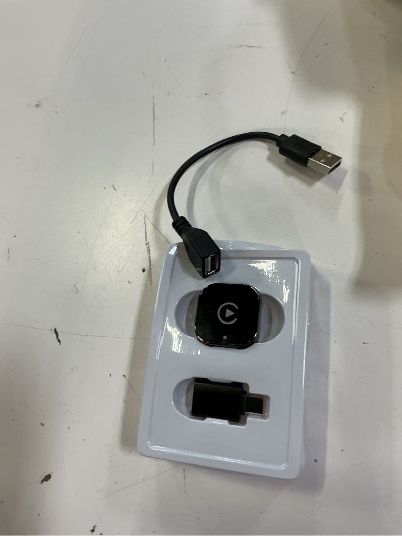 Condition photo showing Good Condition for 2-in-1 wireless carplay & android auto adapter, plug & play carplay dongle converts wired to wireless, fast auto-connect, no delay, compact design for iphone & android with usb/usb-c port(black)
