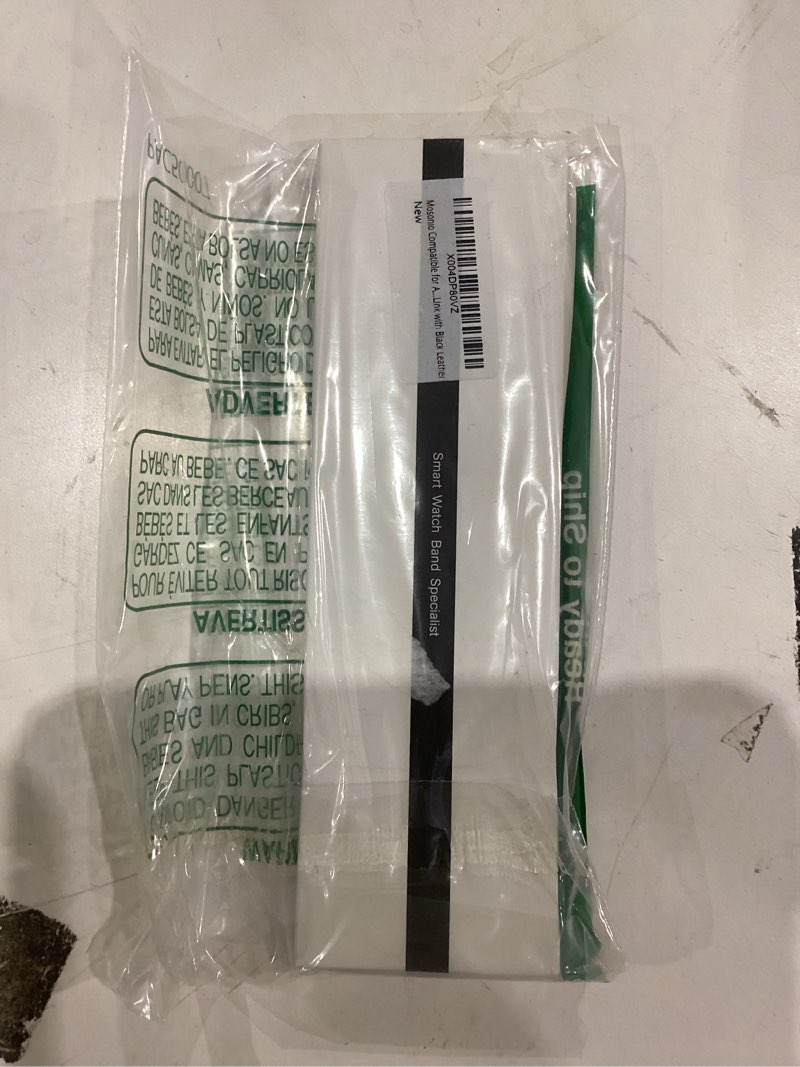 Condition photo showing Good Condition for Mosonio Compatible for Apple Watch Band 46mm with Screen Protector Case Women, Jewelry Metal Chain with 2P Bling Case Cover for iWatch Series 11 10(Gold Link with Black Leather) Gold Link with Black Leather 46mm (Series 11/10)