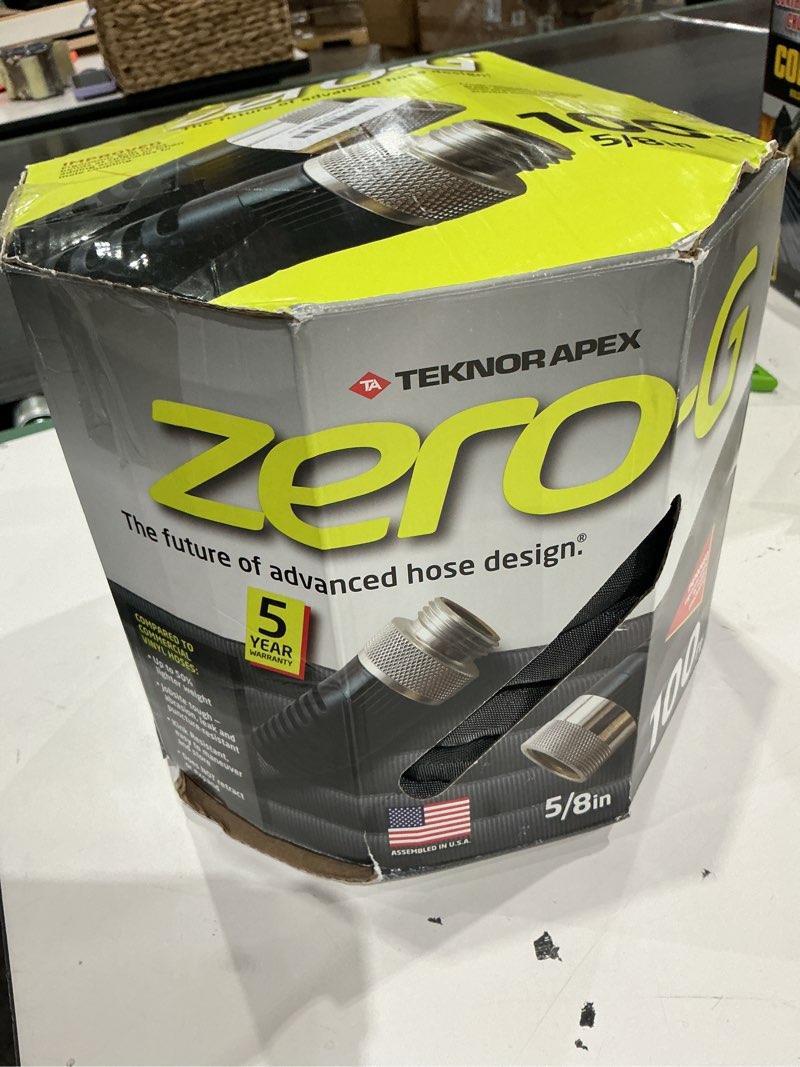 Condition photo showing Good Condition for zero-g 4001-100 garden hose, 5/8" x 100', gray zero-g 5/8" x 100'