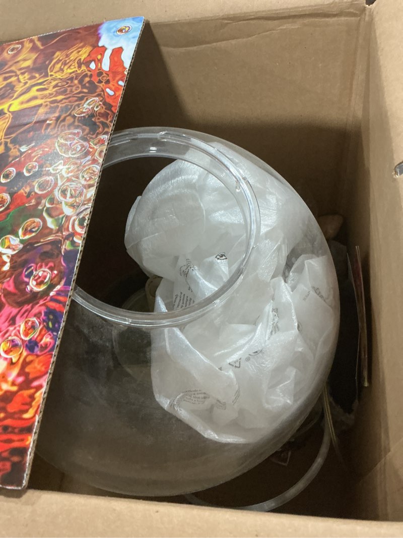 Condition photo showing As Is for biOrb Classic 15 Complete Aquarium Set, Black, 4-Gallon Aquarium with Red Stone River Décor and White LED Light Black/Stone River 4 gallon