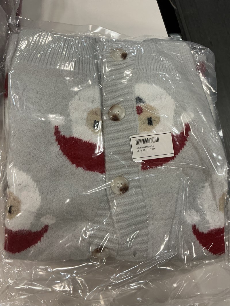Condition photo showing New/Like New for s ugly christmas cardigan sweaters for women funny long sleeve xmas santa fall button down knit sweater