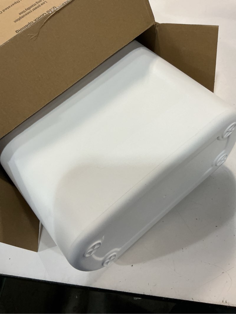 Condition photo showing Good Condition for tipgo 5 gallon motion senor bathroom trash can with lid, automatic garbage can touchless, smart plastic waste basket for narrow spaces, bathroom, office, bedroom, living room (white)