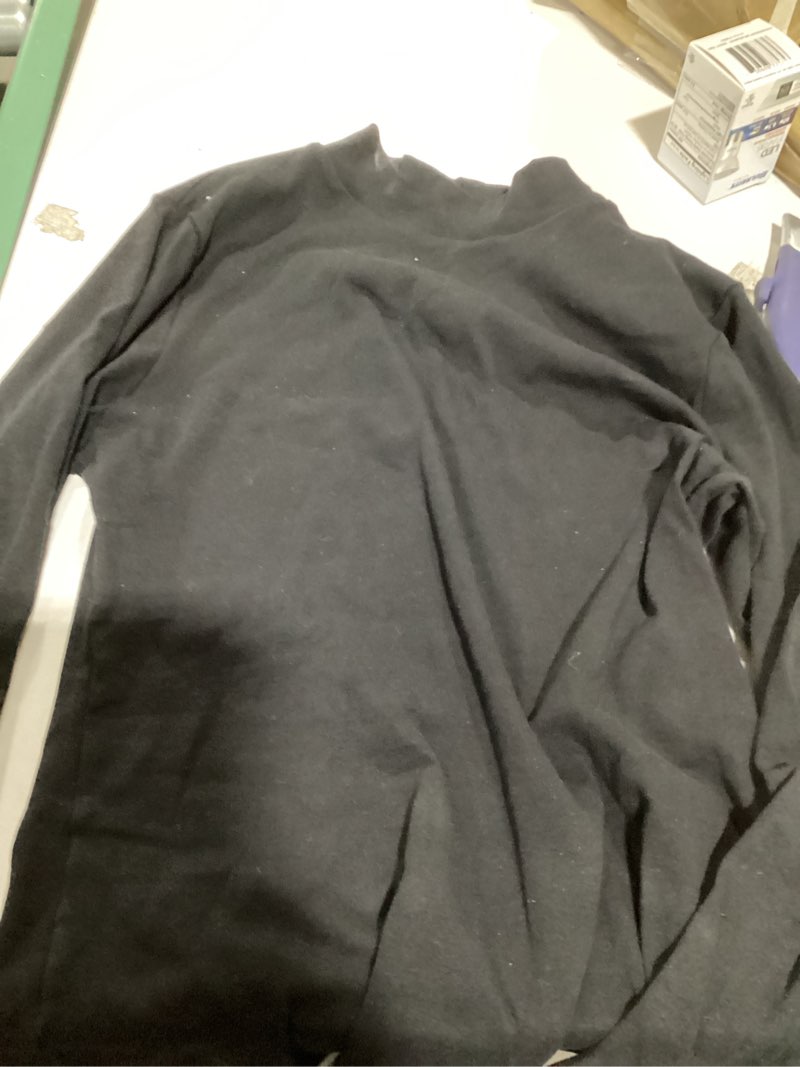 Condition photo showing As Is for **AS IS** **similar to**Ekouaer Turtleneck Shirt Women Long Sleeve Mock Neck Slim Fit Tops Thermal Base Layer Soft Lightweight Stretch Undershirts Large Black