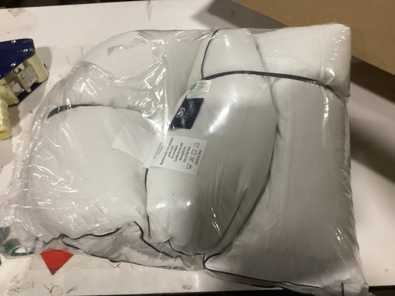 Condition photo showing Good Condition for Pacific Coast Premium Goose Feather & Down Bed Pillows King Size 2-Pack, Hotel Quality Collection, Medium Support for Side & Back Sleepers King (Pack of 2)