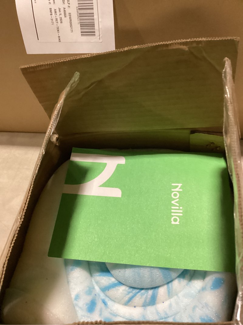 Condition photo showing New/Like New for Novilla Memory Foam Mattress Topper Full - 2 Inch Cooling Gel Infused Memory Foam | Slow-Rebound Pressure Relief | CertiPUR Certified | Comfort for Sleeper Sofa, RV, Camper, Dorm Room 2 Inch Blue Full