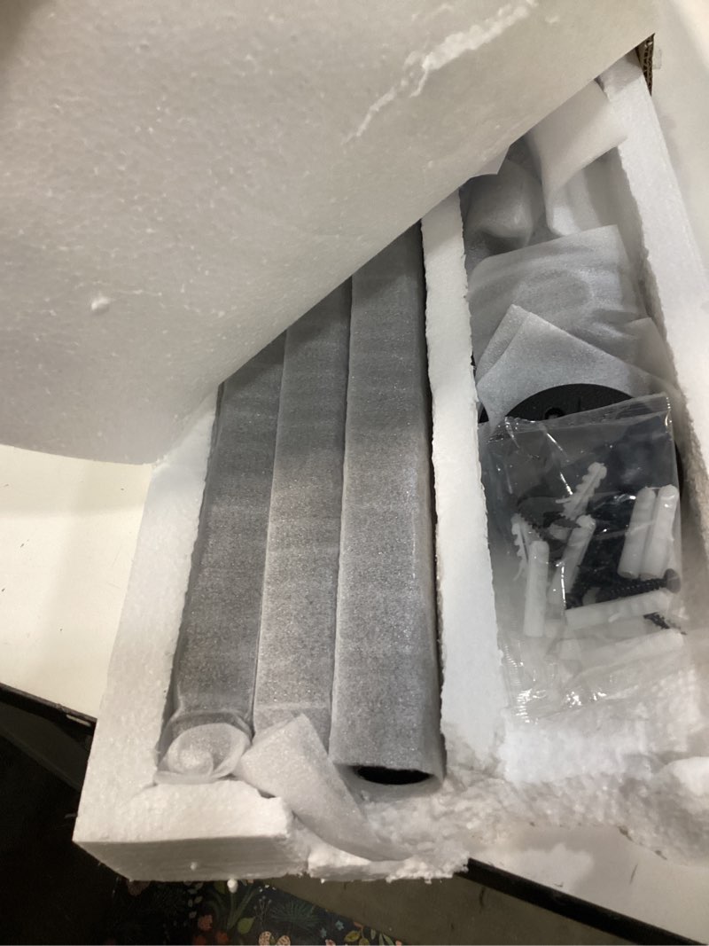 Condition photo showing New/Like New for Hand Rails for Indoor Stairs, 8FT Metal Stair Railing Indoor, Dia. 1.24“, Matte Guard Coating, 400LBS Load Capacity Wall-Mounted Pipe Staircase Handrails for Indoor & Outdoor Use 8 Feet Galvanized Steel