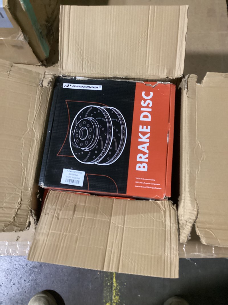 Condition photo showing Good Condition for A-Premium Front & Rear Drilled and Slotted Disc Brake Rotors + Ceramic Pads Kit Compatible with Select Nissan Models - Altima 2007 2008 2009 2010 2011 2012 2013, 3.5L, 12-PC Set