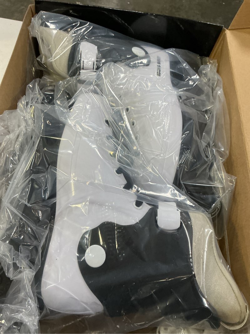 Condition photo showing Good Condition for inline skates for women girls - adult inline skates for outdoor and indoor, with durable outer shell and ankle support, abec-7 bearings, solid and comfortable black / white us women 8