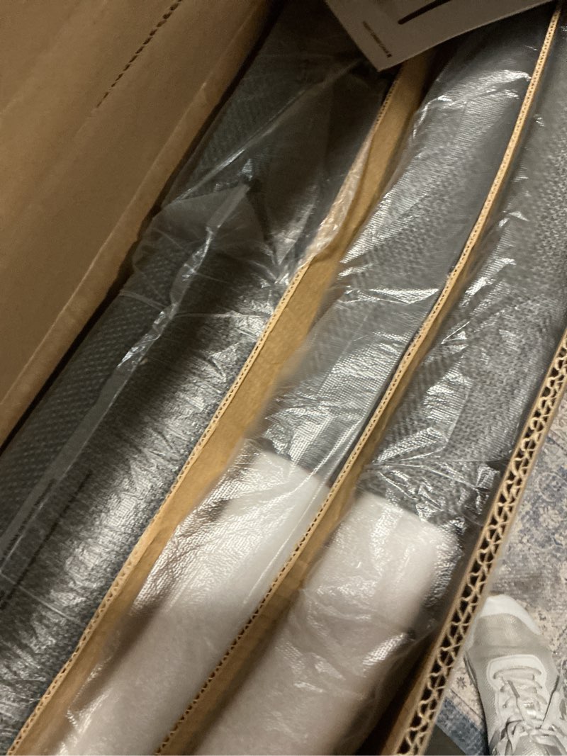 Condition photo showing Good Condition for Upholstered Parsons Dining Chairs Set of 6, Modern Dining Room Chairs with Back, Fabric Kitchen Side Chairs with Wood Legs for Dinner Farmhouse Restaurant, Dark Grey Dark Grey Set of 6