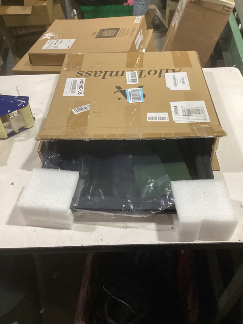 Condition photo showing New/Like New for RV Window | 14"W x 16"H | Teardrop Style | Vertical Sliding Replacement Glass &Trim Set | DOT Certification Qualified 14" W x 16" H Vertical