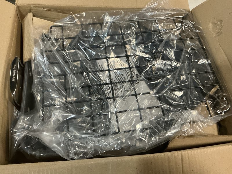 Condition photo showing Good Condition for rachael ray brights hard anodized nonstick roaster / roasting pan with rack - 16 inch x 12 inch, gray