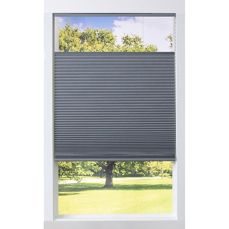 Allen + Roth 36-in x 72-in Gray Room Darkening Blackout Cordless Top